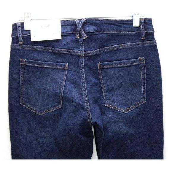 Christopher Banks Shaped Fit Mid Rise Crop Capri Jeans Size 4P Inseam 18" NWT - Picture 5 of 12